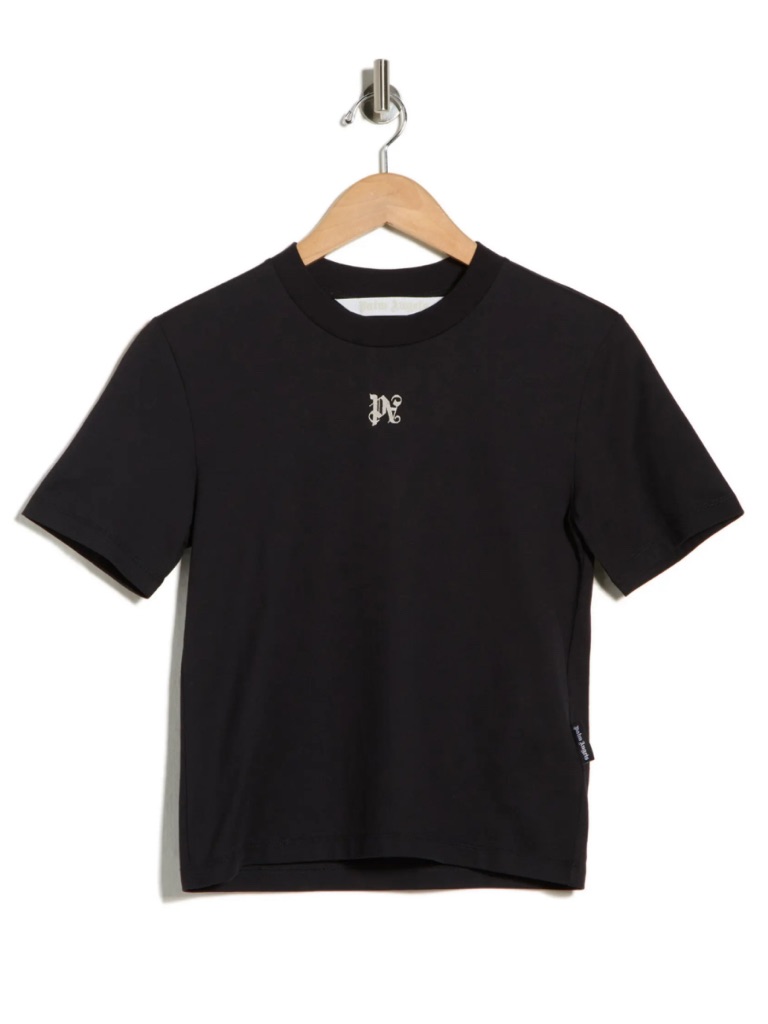 Palm Angels Logo Cotton Graphic Black T-Shirt Sz 4/Xsmall - Nwt $365.00